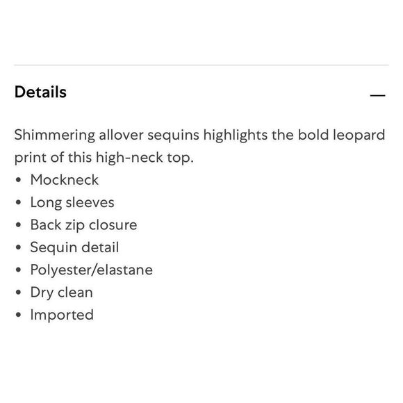 A.L.C. Marshall Sequin Leopard Animal Print Top - Picture 7 of 9